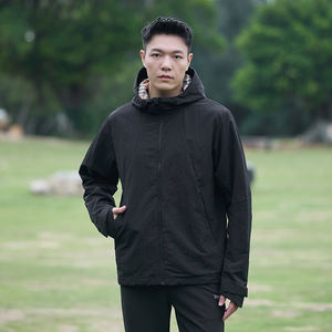 Customized logo Luminous three-proof <b>jacket</b> windproof and waterproof outdoor clothes for <b>men</b> and women with detachable <b>thin</b> - Product Image 3