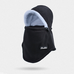 Baodiduo Winter Neck Warmer Hat Fleece Lined Windproof Face Mask For Men Women Cycling Outdoor Protection Gray - Product Image 5