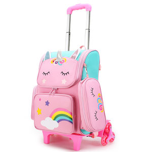 Mochilas Escolares De Buena Calidad 2025 zaini per la scuola elementare ragazza Randoseru <span class=keywords><strong>unicorno</strong></span> bambini Trolley per bambini - Product Image 2