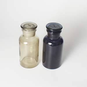 Apothecary 60ml 125ml 250ml 500ml verre ambré laboratoire pharmacie apothecaire pot de réactif avec <span class=keywords><strong>bouchon</strong></span> en verre - Product Image 4