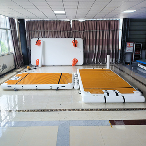 ウォータースポーツ超強力インフレータブルスイムアイランド浮動いかだ滑り止めインフレータブルドックプラットフォーム水上に浮く - Product Image 4