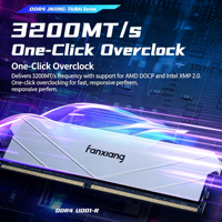 Mémoire FANXIANG pour ordinateur de bureau de jeu, kit DRAM 16 Go DDR4 3200 CL16, dissipateur thermique Intel XMP argenté, RAM UDIMM en stock