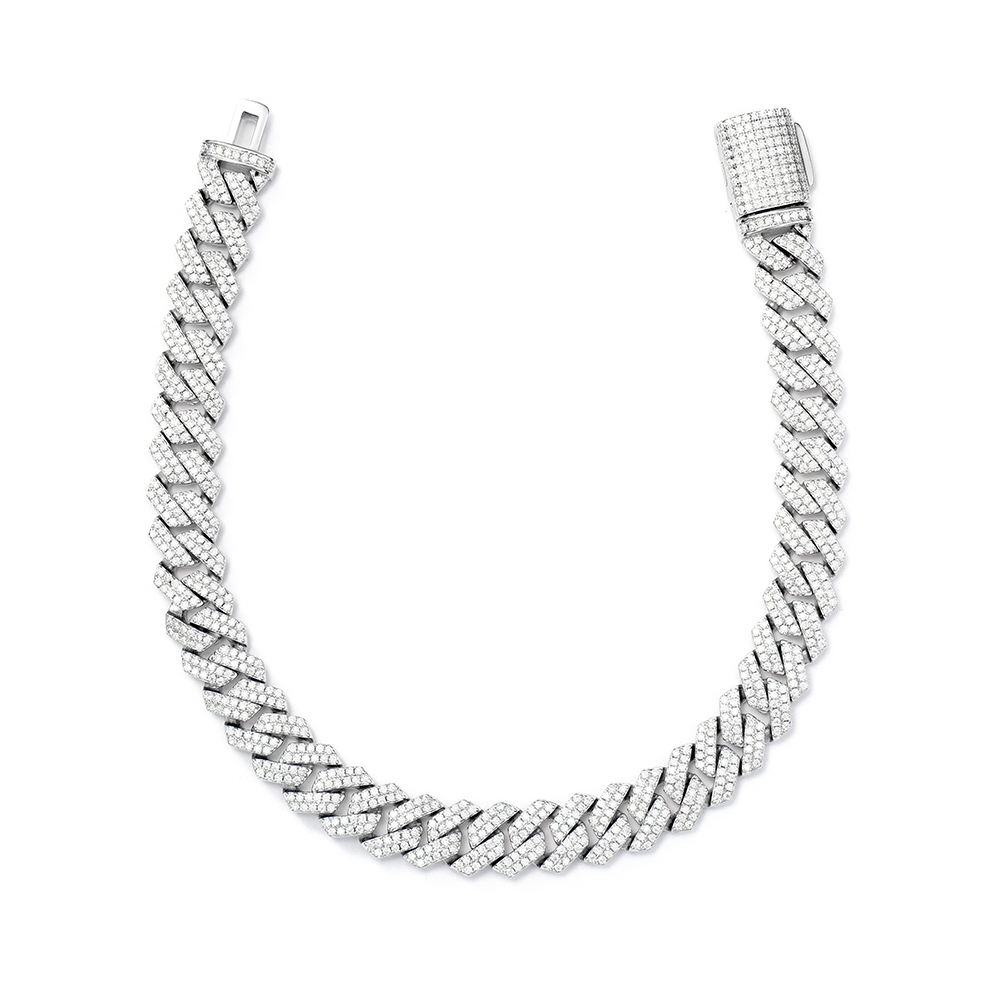 White Gold Plated(8mm Width)