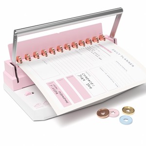 2-in-1 Duo Máy ràng buộc đôi Vòng dây đĩa Vòng ràng buộc scrapbooking kế hoạch Máy làm - Product Image 3