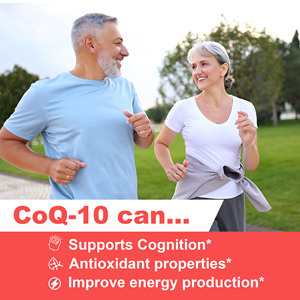 Gélules de CoQ10 OEM avec 200 mg de coenzyme Q10, favorisent la cognition, propriétés antioxydantes, améliorent la production d'énergie, complément alimentaire à base de plantes. - Product Image 5