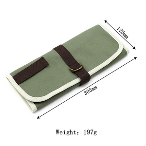 Sac de rangement pour vaisselle de camping en toile, sac portable pour barbecue et pique-nique, sac suspendu pour vaisselle de camping - Product Image 5