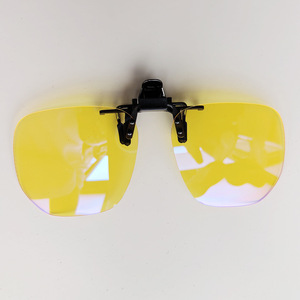 Lunettes de soleil à clipser UV400, verres PC, monture noire, légères, pour la conduite, la pêche, unisexe - Product Image 1
