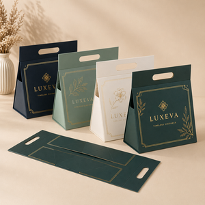 Caja de Regalo Magnética Plegable de Lujo con Asa, Logotipo Personalizado, Empaque de Papel Rígido para Velas, Perfumes y Productos para el Cuidado de la Piel - Product Image 2