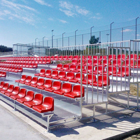 Chaise d'audience en plastique chaise de stade extérieure pour gradins en aluminium coussin de siège sièges de stade amovibles