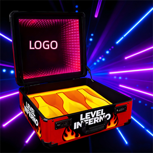 Maleta Moderna con Espejo Iluminado LED y Logotipo Personalizado para Botellas de <span class=keywords><strong>Vodka</strong></span>, Exhibidor de Botellas de <span class=keywords><strong>Vodka</strong></span> <span class=keywords><strong>AU</strong></span> para Discotecas - Product Image 3