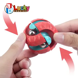 Mainan kubus Fidget tipe baru mainan Fidget sensor bola Orbit kubus ajaib trek Pinball untuk anak-anak dewasa