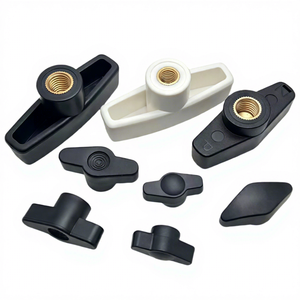 Poignée et bouton de meuble en plastique PP avec tête en forme de fleur de prunier, à serrage manuel, avec noyau en cuivre ou en fer - Product Image 4