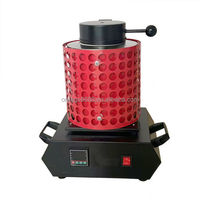 Expédition rapide, fourneau de fusion d'or électrique de petite taille 1 kg/2 kg/3 kg, kit de fourneau de traitement thermique par induction, certifié CE pour l'or et l'argent