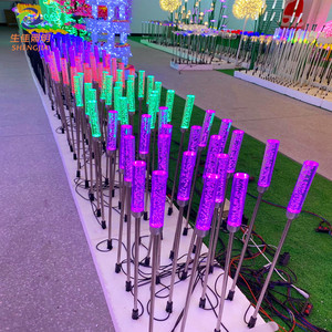 En gros extérieur IP65 étanche <span class=keywords><strong>15</strong></span> pièces/ensemble LED blé lumière pour extérieur 50 acier inoxydable nordique lumières Noel pelouse lumières 360 - Product Image 4