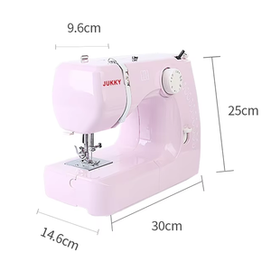 JK1216 가정용 미니 재봉틀 휴대용 12 스티치 작은 바늘 간격 수동 재봉틀 역 스티치 바닥 - Product Image 4