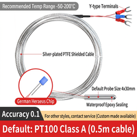 Sensor Suhu Platinum Thermal Resistance PT100, Monitor Termokopel Tahan Air Anti-korosi Suhu Tinggi SMD