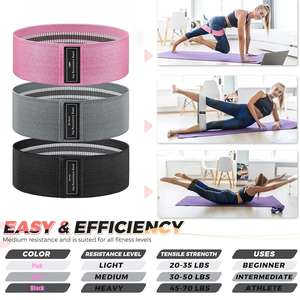 Fasce Elastiche Antiscivolo <span class=keywords><strong>per</strong></span> <span class=keywords><strong>Esercizi</strong></span> Glutei, Bande di Resistenza <span class=keywords><strong>per</strong></span> Fitness Femminile, Allenamento <span class=keywords><strong>Gambe</strong></span> e Glutei - Product Image 4