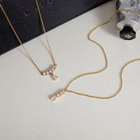 Colliers ras du cou tendance pour femmes en acier inoxydable plaqué or avec micro-inserts en zircon, chaîne à maillons, usage quotidien N616