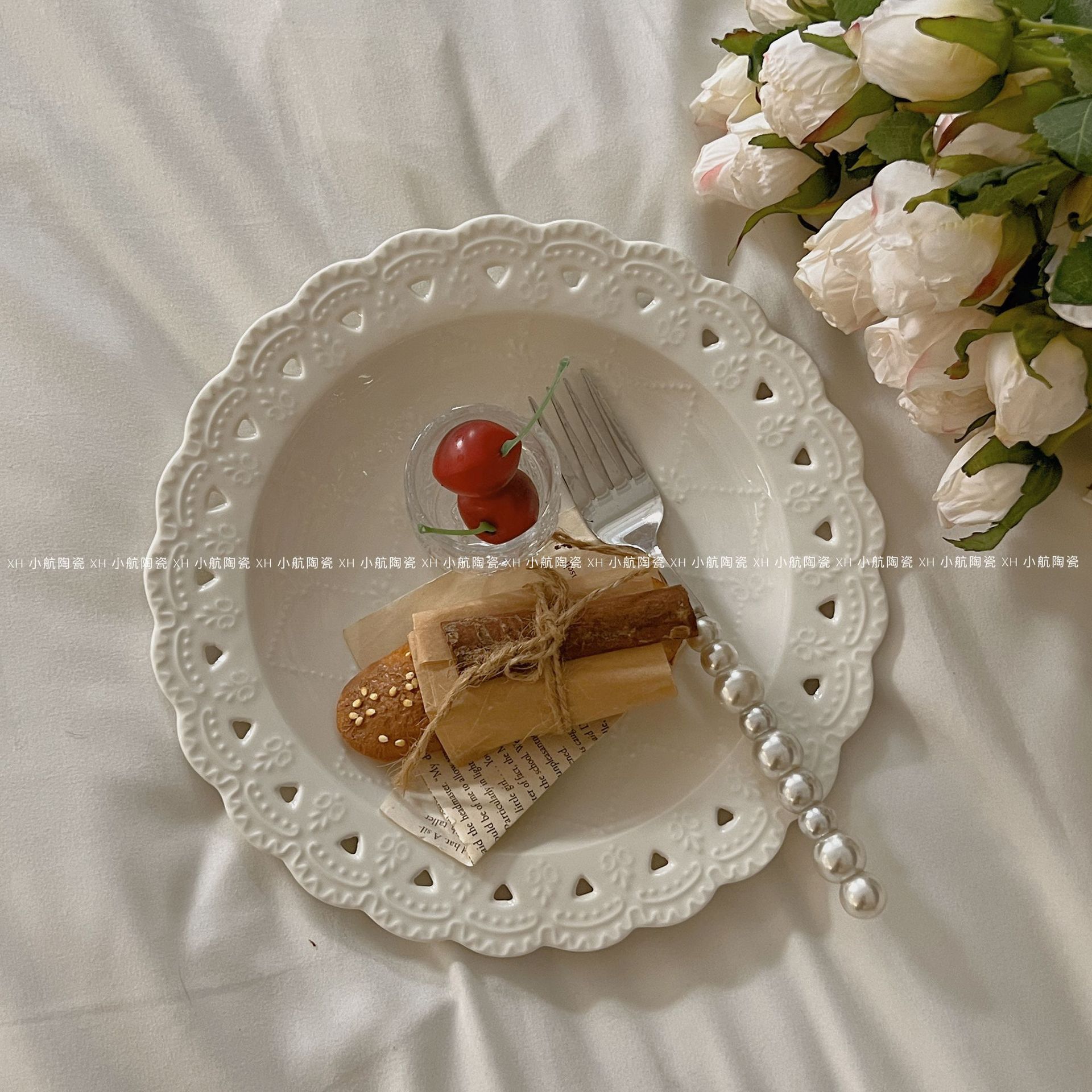 Plaque de dentelle éthérée