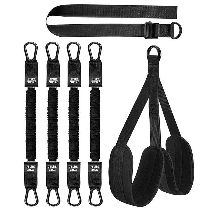 Barre de traction noire de 136 kg (4 cordes)