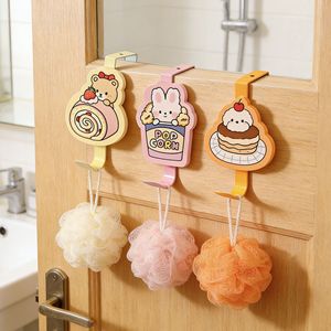 Cute Cartoon Door <b>Hooks</b> No Drilling Required Cabinet Door Clips <b>Kitchen</b> Storage Organizer <b>Hook</b> Type Single Hangar PP Material - Product Image 4