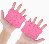 Protectores de Palma de Medio Dedo de Cuero PU Unisex para Levantamiento de Pesas, Levantamiento de Barras y Entrenamiento de Peso Muerto