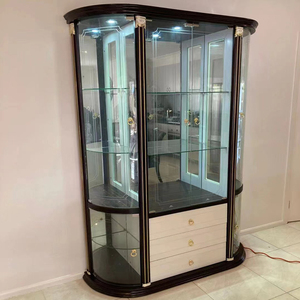 Armario de vino moderno para sala de estar, vitrina de almacenamiento de vino de lujo, armario de <span class=keywords><strong>bar</strong></span> para el hogar - Product Image 4