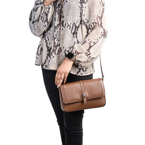 Sac bandoulière en cuir fait main pour femme, 100% authentique, élégant, durable et léger, idéal pour le travail - Product Image 2