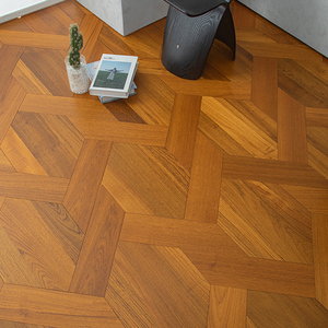 Suelo de Parqué de Madera de Teca Multicapa de 16 mm, Duradero, Moderno, con Certificación CE, Reductor de Ruido, Grado ABC, para Edificios Comerciales - Product Image 2