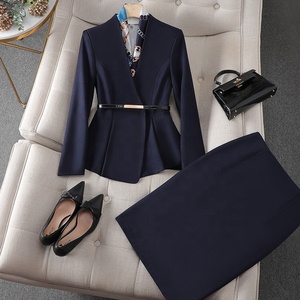 Completo <span class=keywords><strong>Donna</strong></span> Due Pezzi Professionale di Lusso Elegante e alla Moda Tuxedo da <span class=keywords><strong>Donna</strong></span> per Ufficio e Business <span class=keywords><strong>Pantaloni</strong></span> e Giacca - Product Image 3