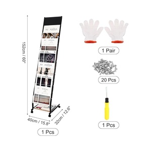 Présentoir de magazines détachable sur pied Porte-brochures à 6 niveaux <span class=keywords><strong>Catalogue</strong></span> Littérature Stand - Product Image 2