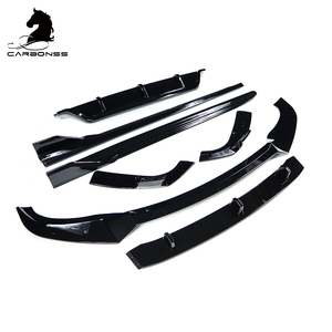 ABS paraurti anteriore labbro diffusore posteriore minigonne laterali M Sport <span class=keywords><strong>B</strong></span> Style Kit corpo nero lucido adatto per BMW X6 G06 2019 - Product Image 4