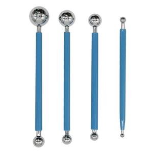 Dotop Kim Loại Bóng Stylus Đất Sét Gốm Sứ Búp Bê Điêu Khắc Công Cụ Mô Hình 4 Cái DIY Thép Không Gỉ Công Cụ Đất Sét Polymer - Product Image 1