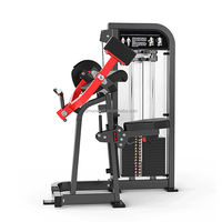 Équipement de musculation professionnel à sélection de poids par pignon, Machine à curls assis pour biceps, Appareil d'entraînement biceps et triceps