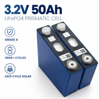 Batterie LiFePO4 prismatique 3,2 V 50 Ah à cycle profond 4000 cycles, directement de l'usine, pour système de stockage d'énergie domestique
