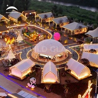 Starwild venta directa de fábrica al aire libre cúpula evento carpa grande de lujo impermeable PVC Glamping boda fiesta dosel cúpula tienda