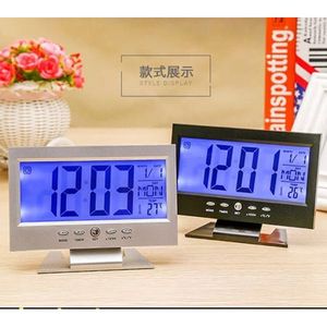 <b>Digital</b> Desk <b>Clock</b> With Temperature Display And Alarm Function For Home Office Use - Product Image 1
