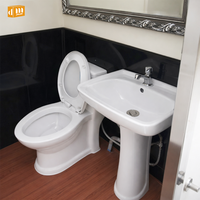 Toilettes mobiles de luxe sur roues, remorque WC portable, toilettes de camping-car, siège de toilette extérieur, salle de bain de camping, douche WC