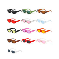 Lunettes de soleil de luxe personnalisées avec logo, monture carrée petite, style rétro, pour femmes, lunettes de soleil de créateur