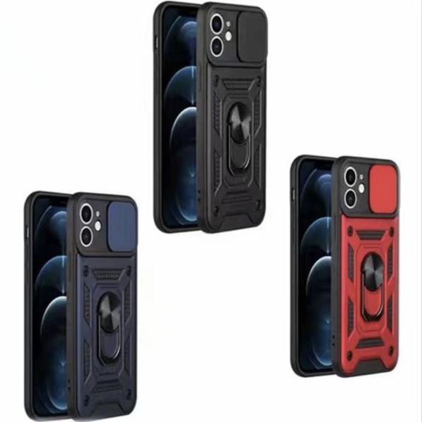 Armor-Style Magnetic Ring TPU+PC Phone Case