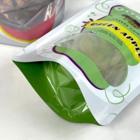 Herbruikbare, vochtbestendige, staande PE-verpakking voor kauwgom, dierenvoer, gelei, gedroogd fruit, snacks en snoep