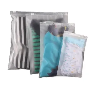 Custom Eco Friendly Matte Biodegradable Zip Lock Bag,T Shirt Swimwear Clothing Zip Lock Bags With Own Logo