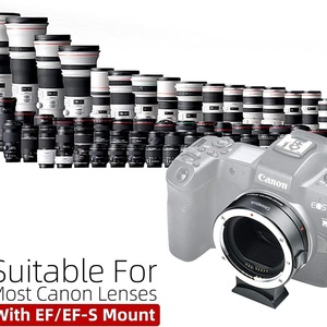 Anneaux d'adaptation électroniques automatiques pour objectifs d'appareil photo sans miroir : EF-EOSR, EF-EOSM, EF-NEX, GFX, FX. - Product Image 4
