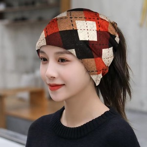 Chapeau-turban polyvalent automne-hiver pour <span class=keywords><strong>femme</strong></span>, avec écharpe intégrée, protection chaude du cou, style foulard tendance - Product Image 6
