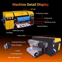 Imprimante UV DTF compacte double face ACHI 2-en-1 avec double tête XP600, format A3 (13 pouces), avec support de découpe de film – Stock UE