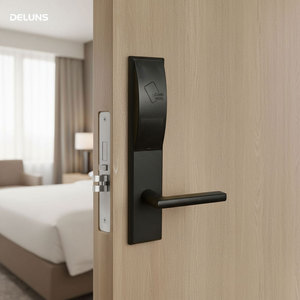 Sistema de Cerradura de Puerta de Hotel RFID Inteligente Deluns para Control de Acceso en Hostelería con Red Inalámbrica y Gestión <span class=keywords><strong>Central</strong></span> - Product Image 1