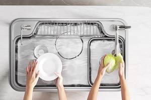 Fregadero de Cocina de Acero Inoxidable 304 con Superficie Nano, Estilo Japonés, de un Solo Tazón Grande, para Instalar Bajo Encimera, con Drenaje Lateral, Multifuncional - Product Image 4