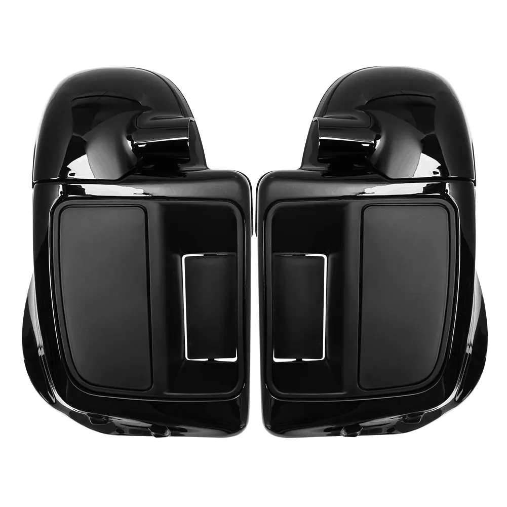 Vivid Black Lower Leg Warmer Ventilado Carenagem Glove Box Para Harley Touring Road King Electra Glide Rua Ultra FLTR 2014-2020