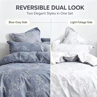 Ensemble de literie 100% coton, ensemble de draps imprimés personnalisés, ensemble de housse de couette en gros