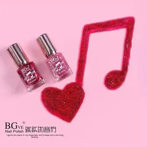 Vernis à ongles liquide BGVE, nouveau, non pelable, paillettes colorées, à base d'<span class=keywords><strong>huile</strong></span>, transparent, séchage rapide, sans lampe, couleur nude - Product Image 2